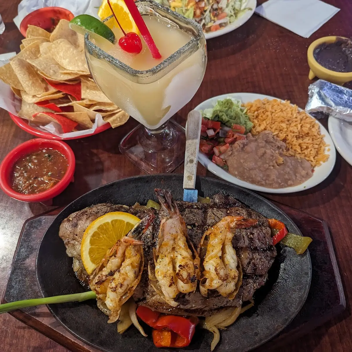 Ribeye with Shrimp
