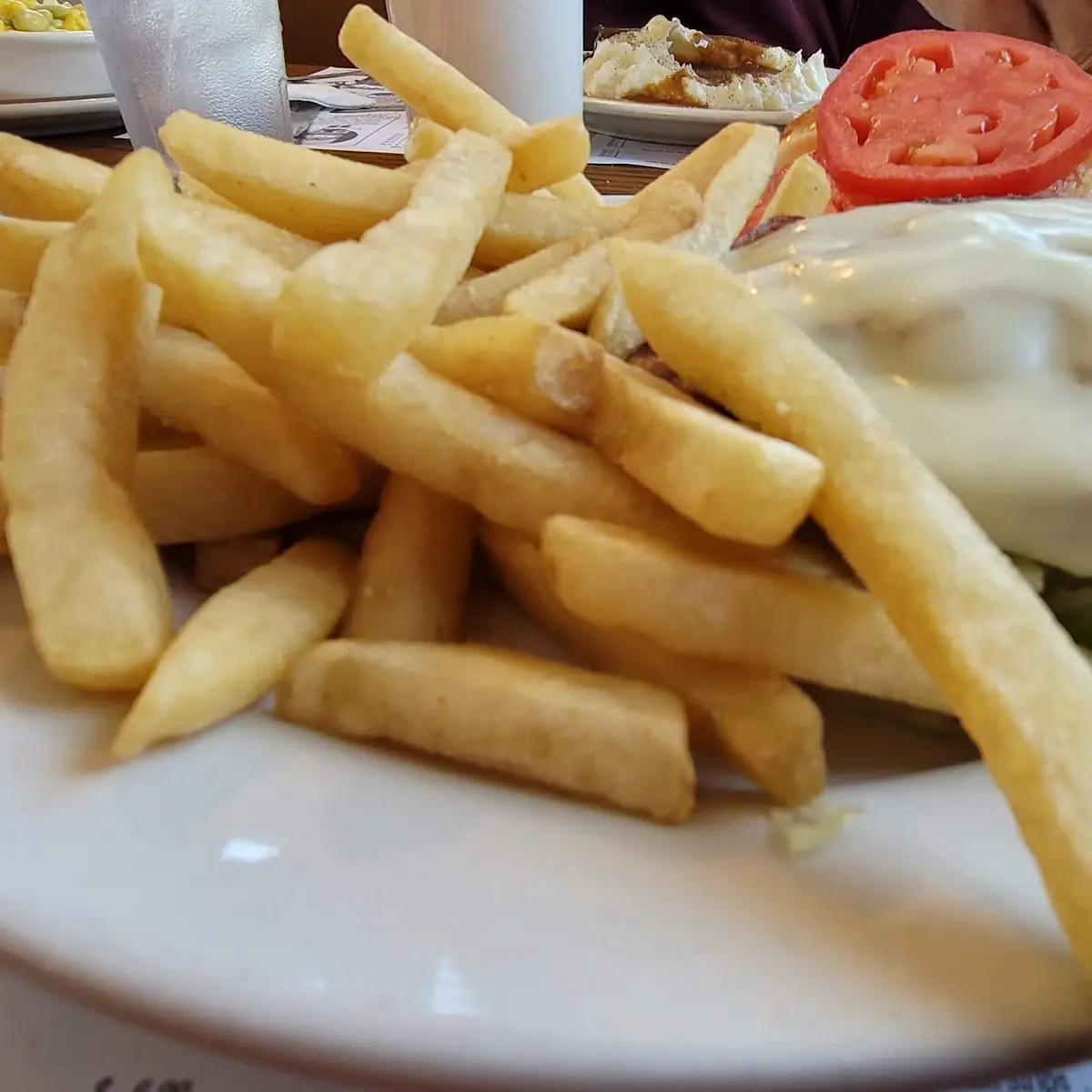 Bacon Cheese Burger with Fries