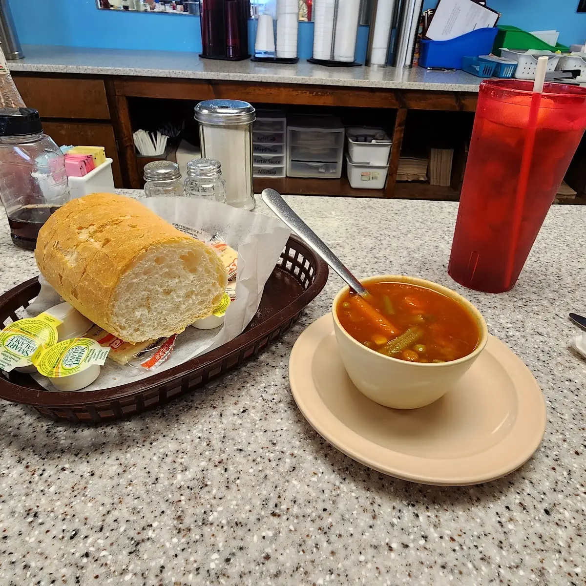 Vegetable Soup & Bread