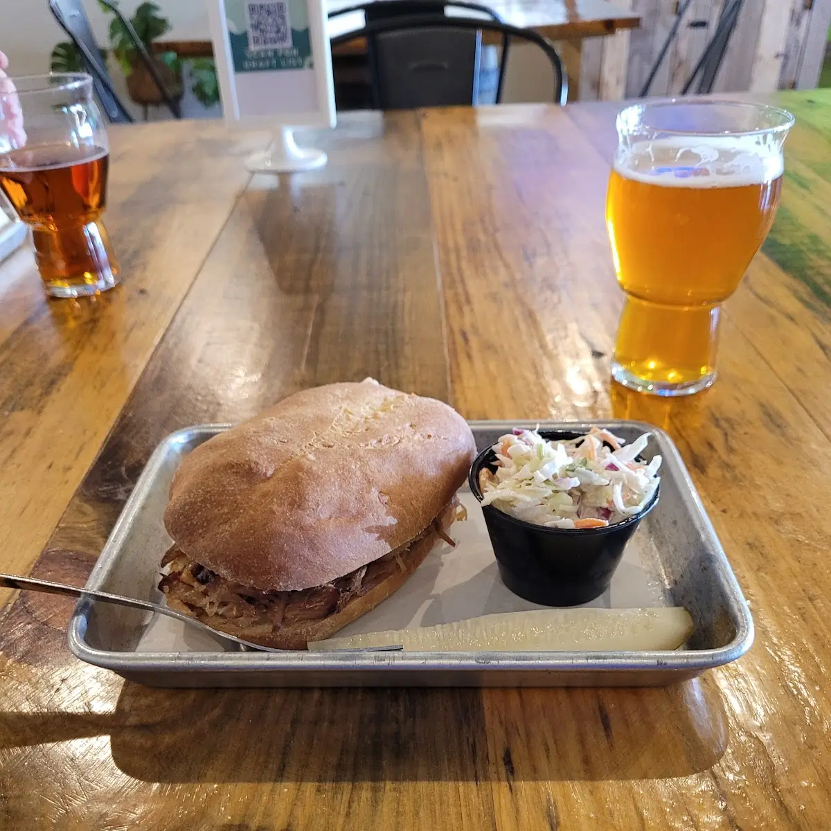 Cubana Sandwich and Coleslaw