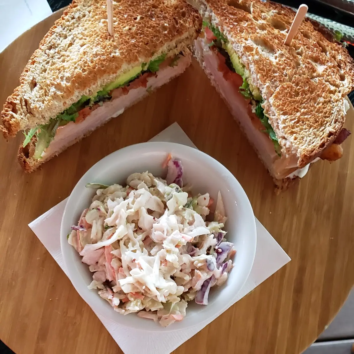 Turkey Club and Side Salad