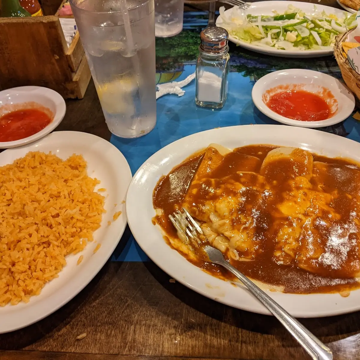 Cheese Enchilada & Rice