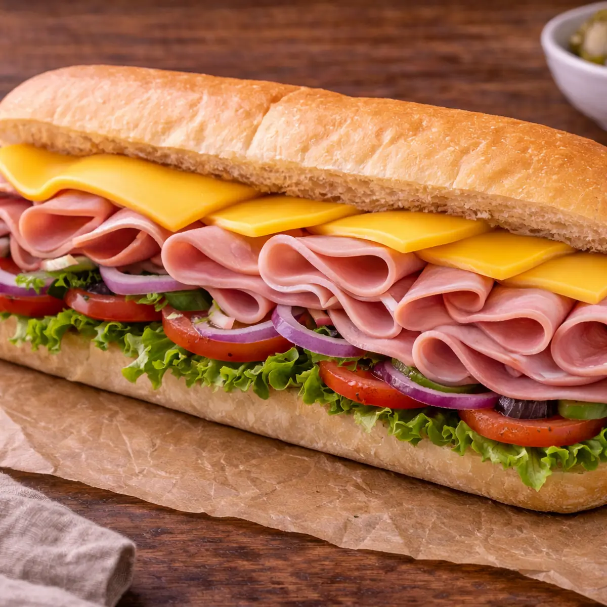 Ham & American Cheese Sub