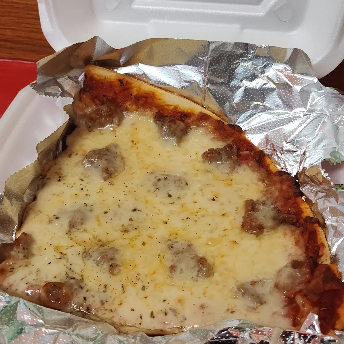 Sausage Pizza Slice