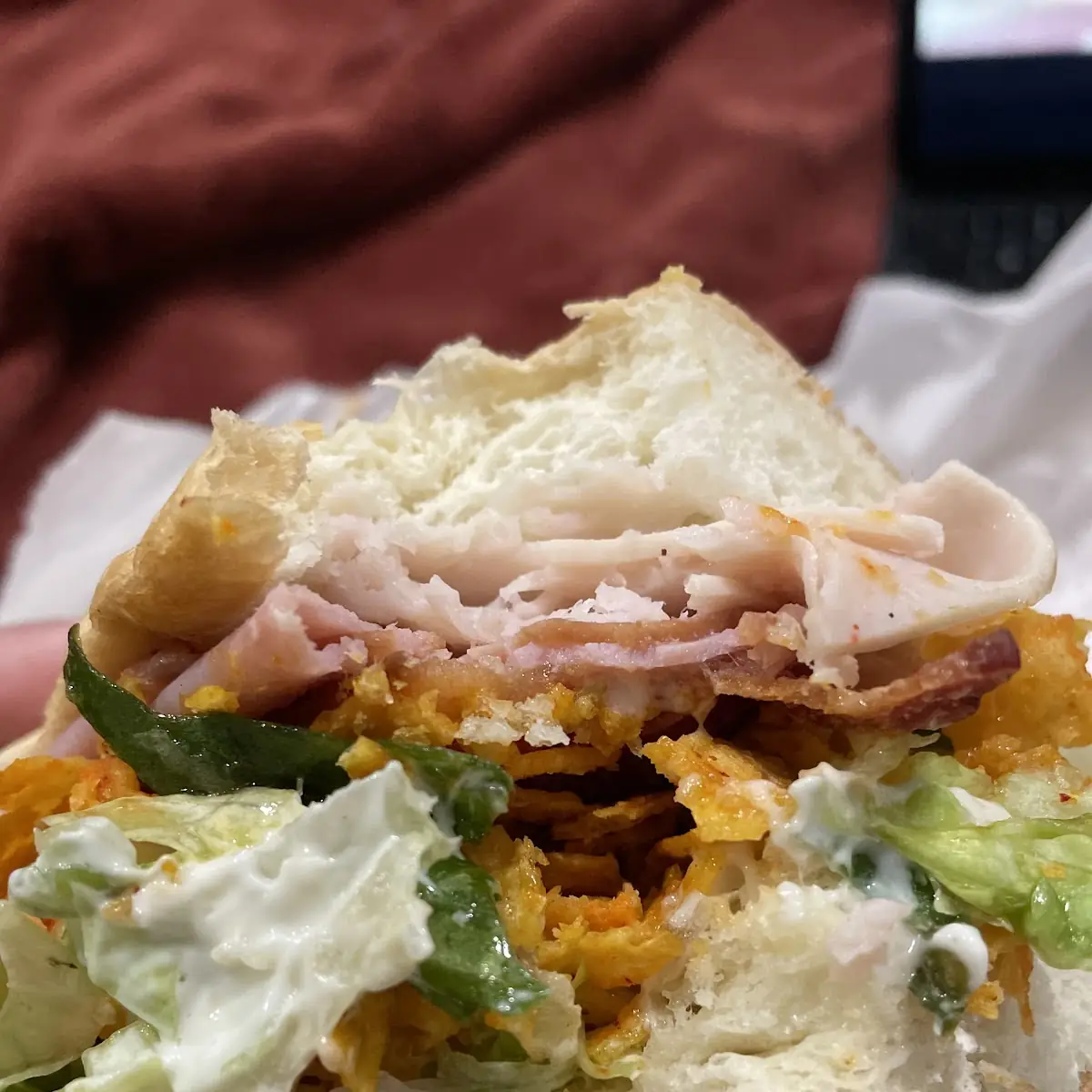 Super Dank Turkey Bacon Ham Doritos