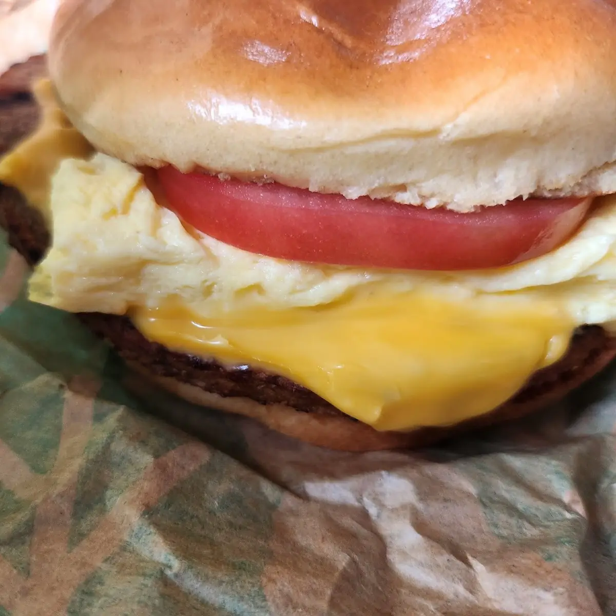 Impossible Burger Breakfast Sandwich