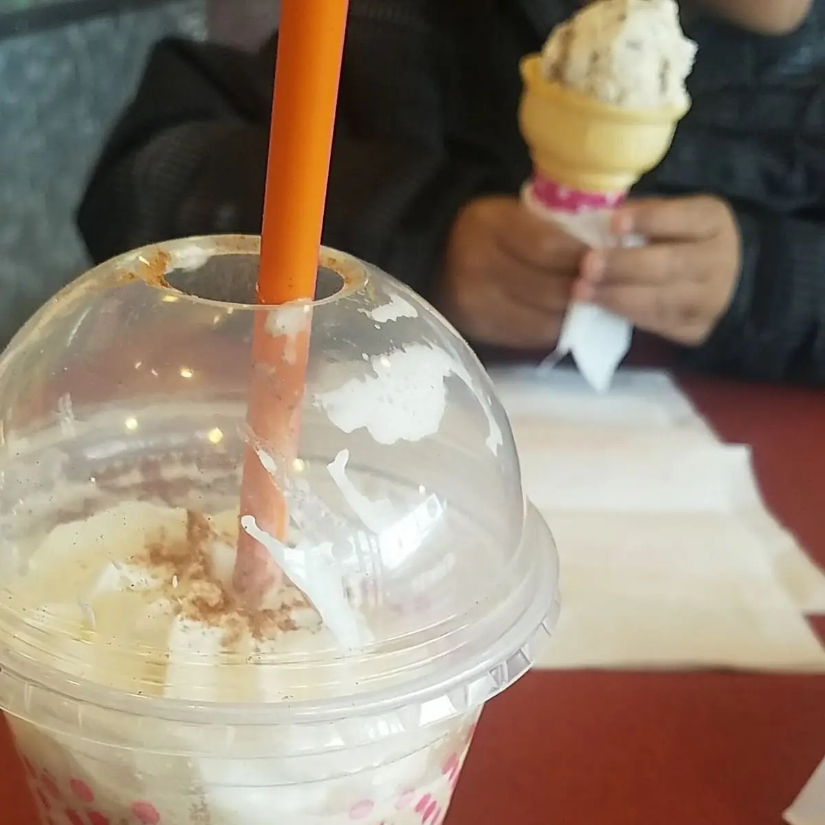 Cappuccino Blast and Vanilla Cone