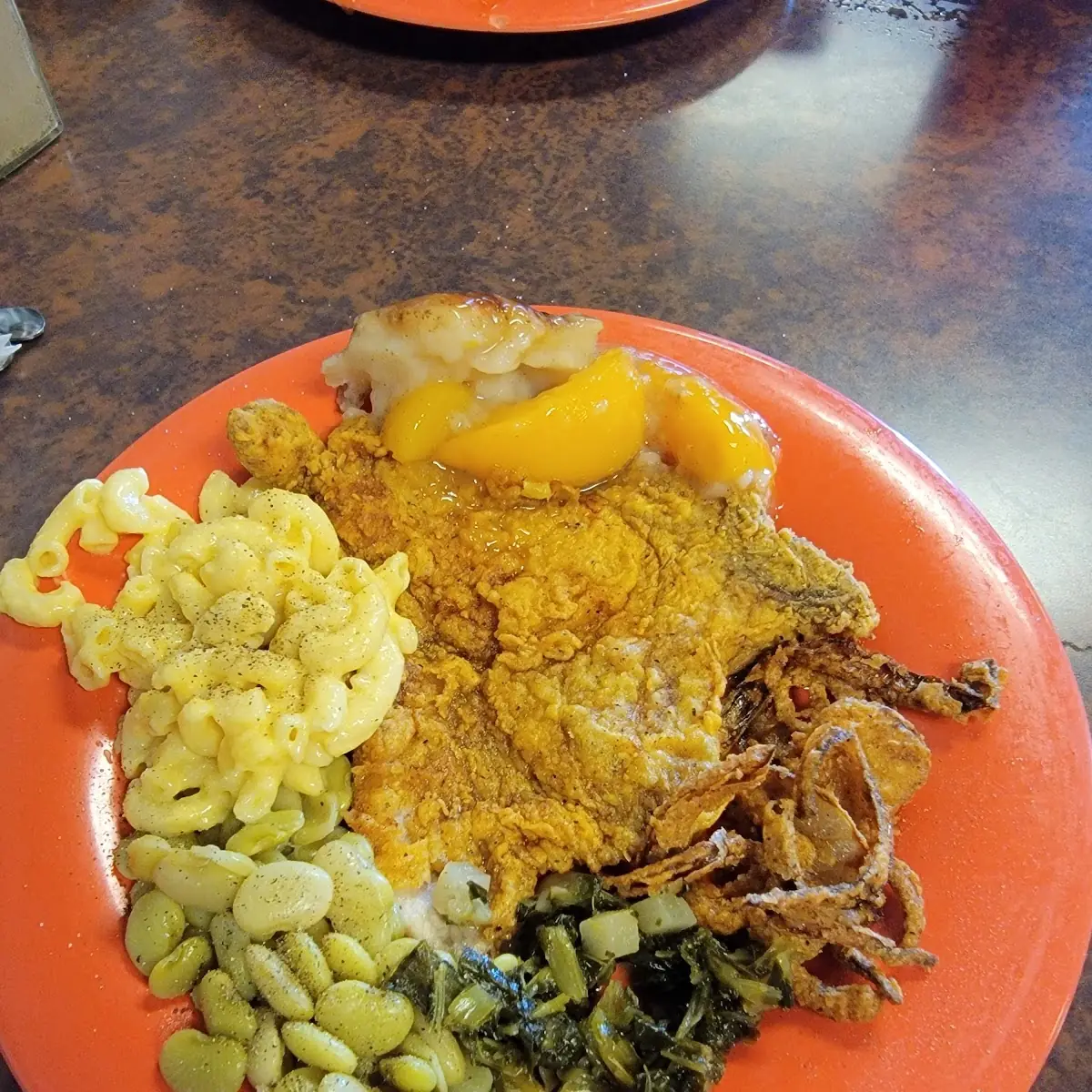 Pork Chop Lima Beans Mac and Cheese
