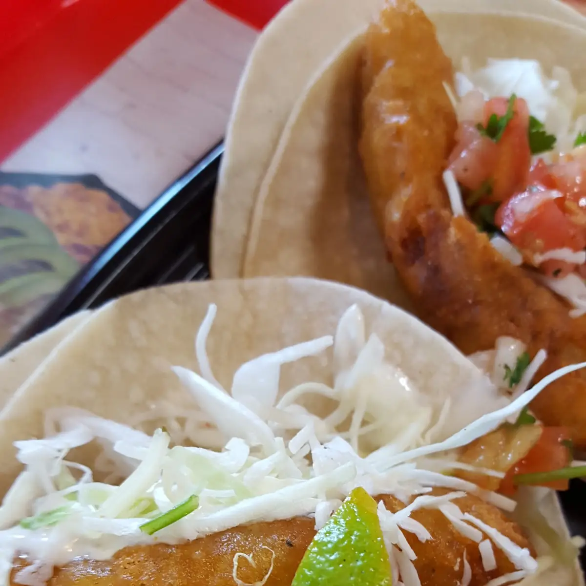 2 Jumbo Shrimp Tacos