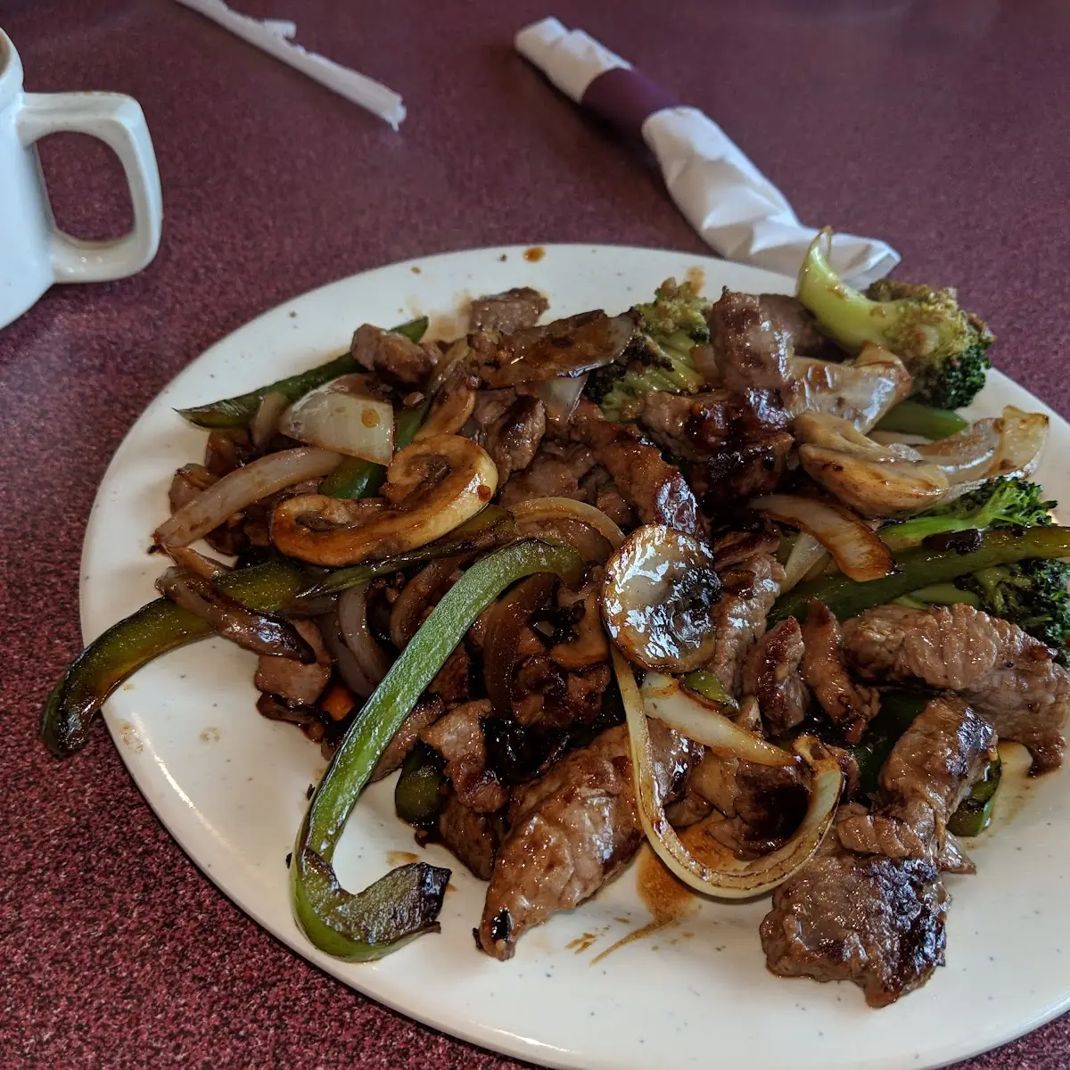 Beef w Garlic Sauce