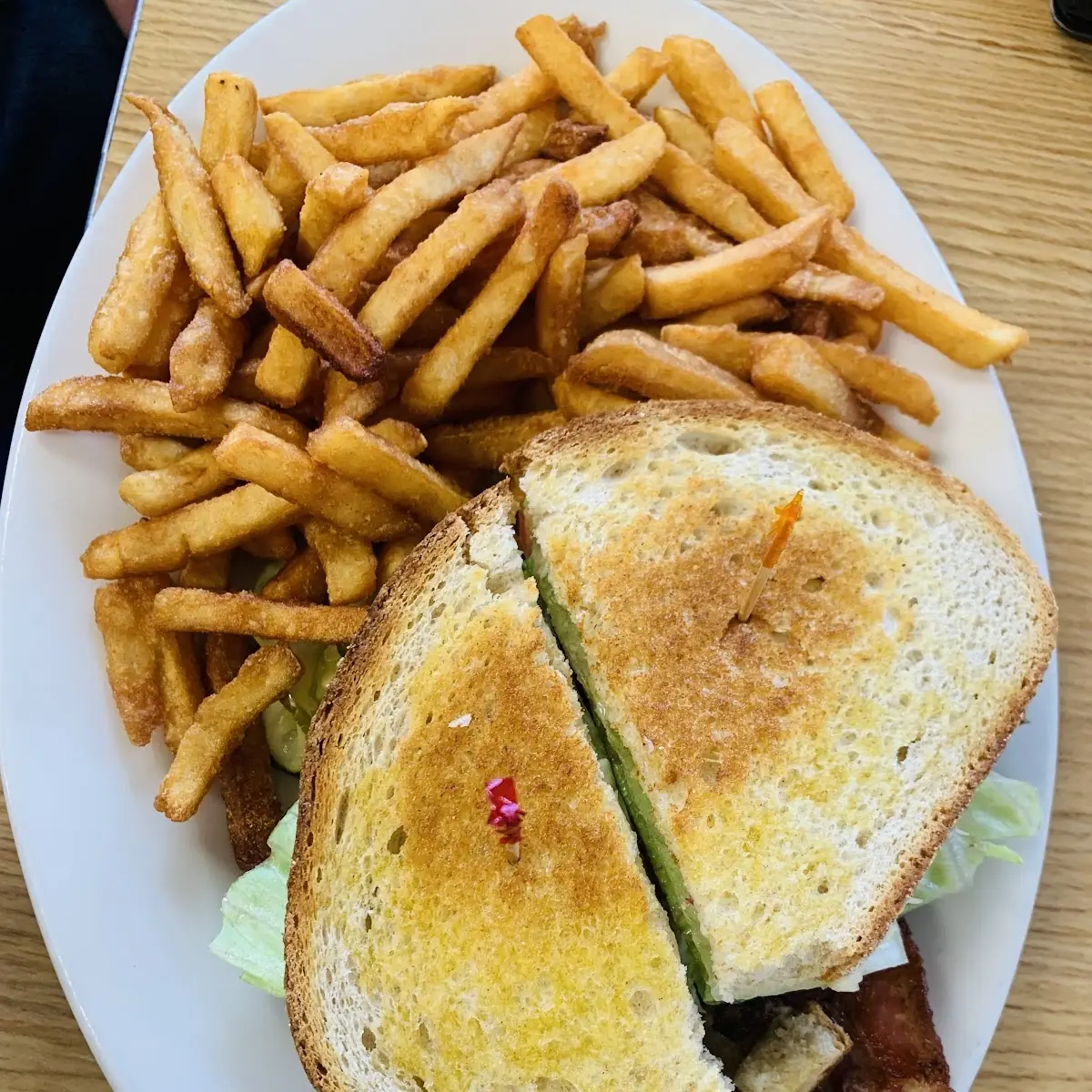 Patty Melt Special and Fries