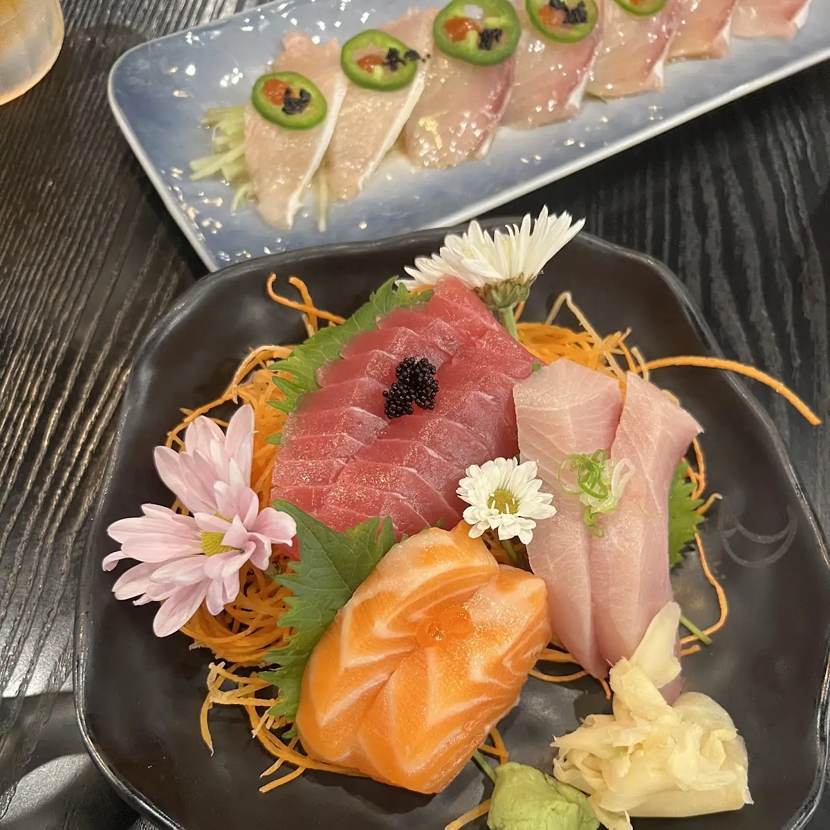 Tuna and Hamachi Sashimi Platter
