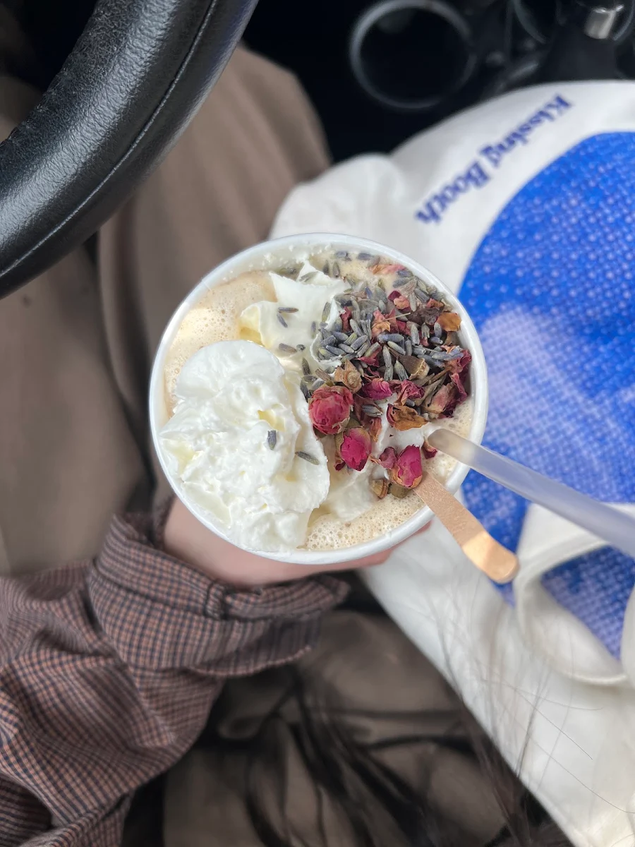 Lavender Rose Oat Milk Latte