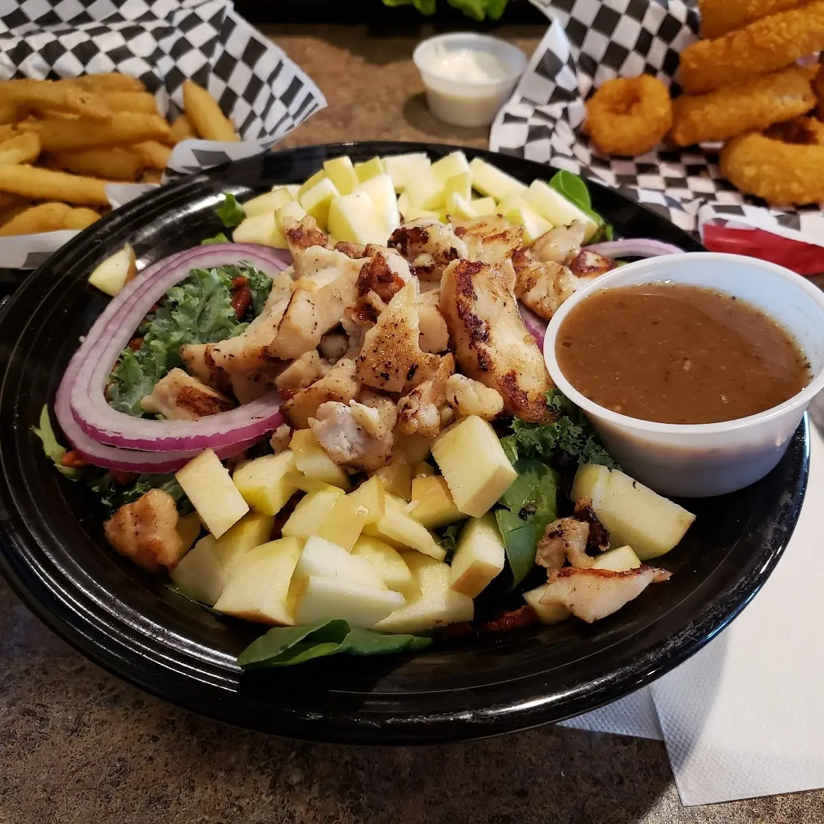 Apple Pecan Salad with Grilled Chicken