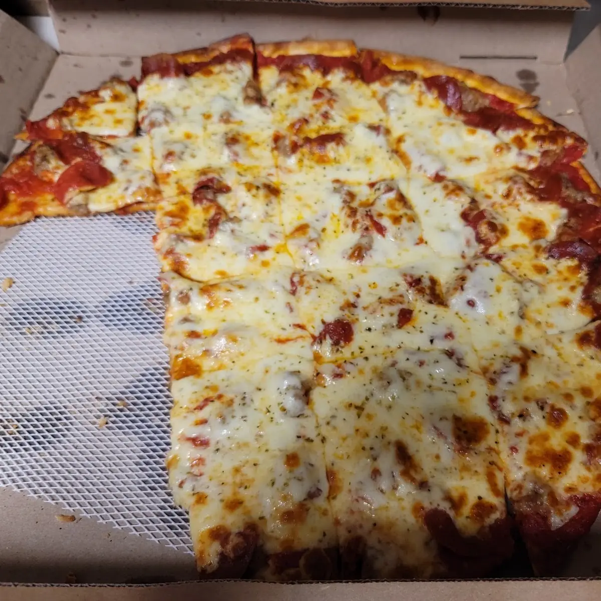 Pepperoni and Sausage Pizza