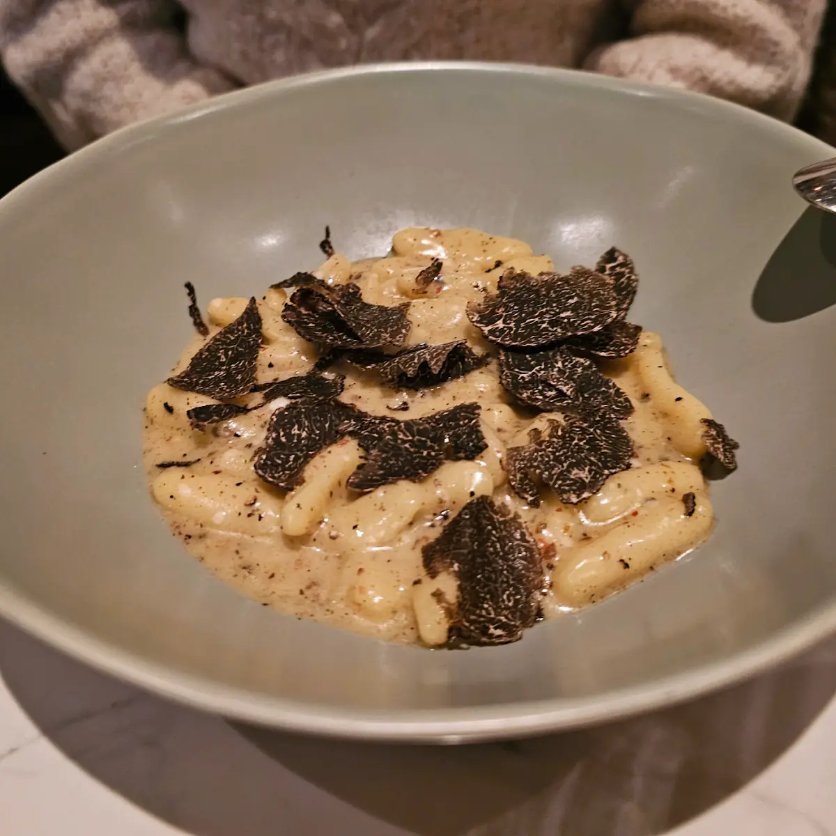 Hand Cut Pappardelle Maitake Black Garlic