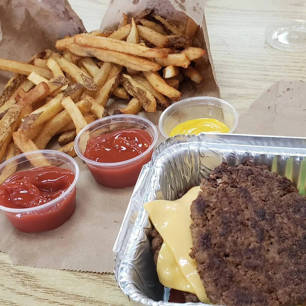 Bunless Bacon Double Cheeseburger Combo