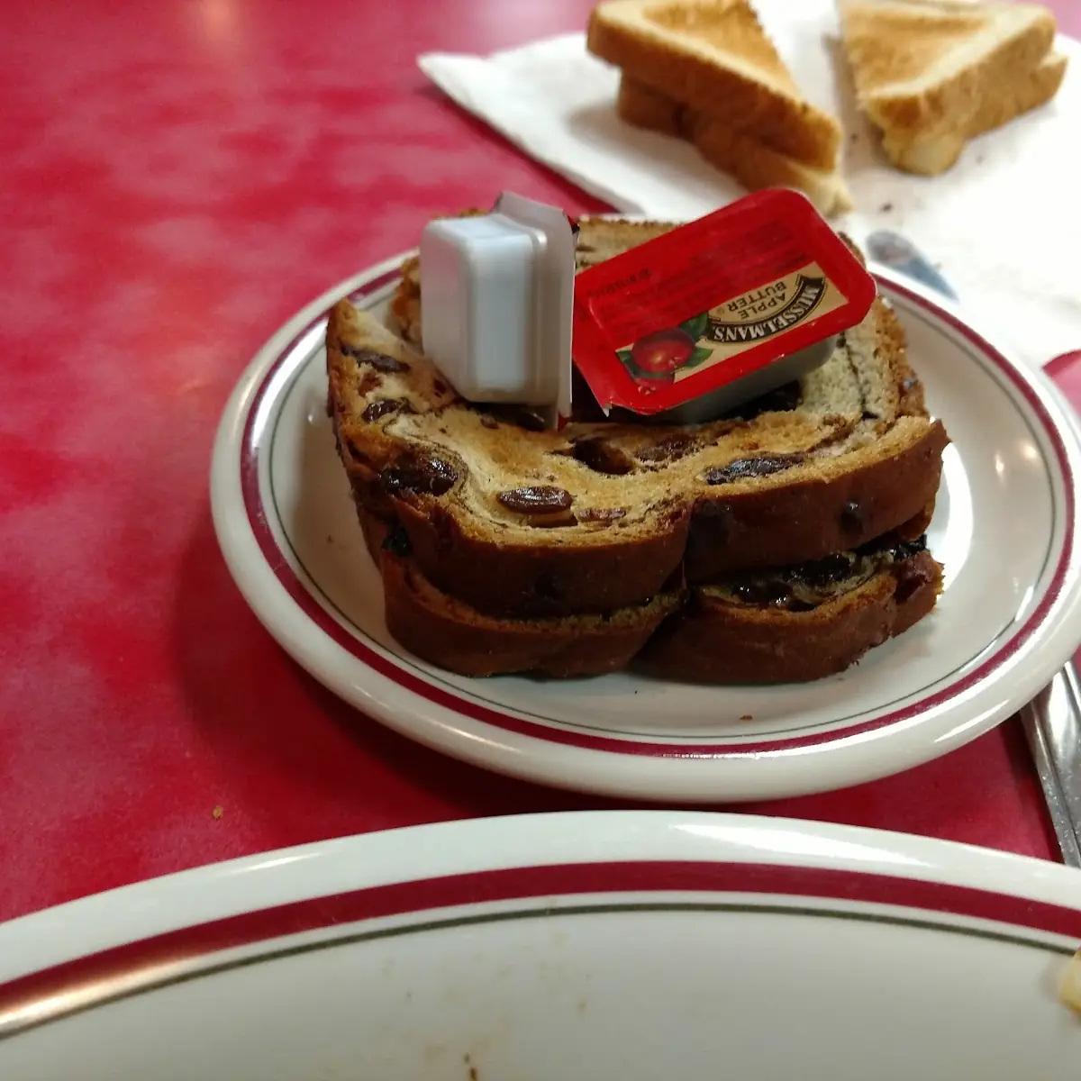 Raisin Bread with Apple Butter