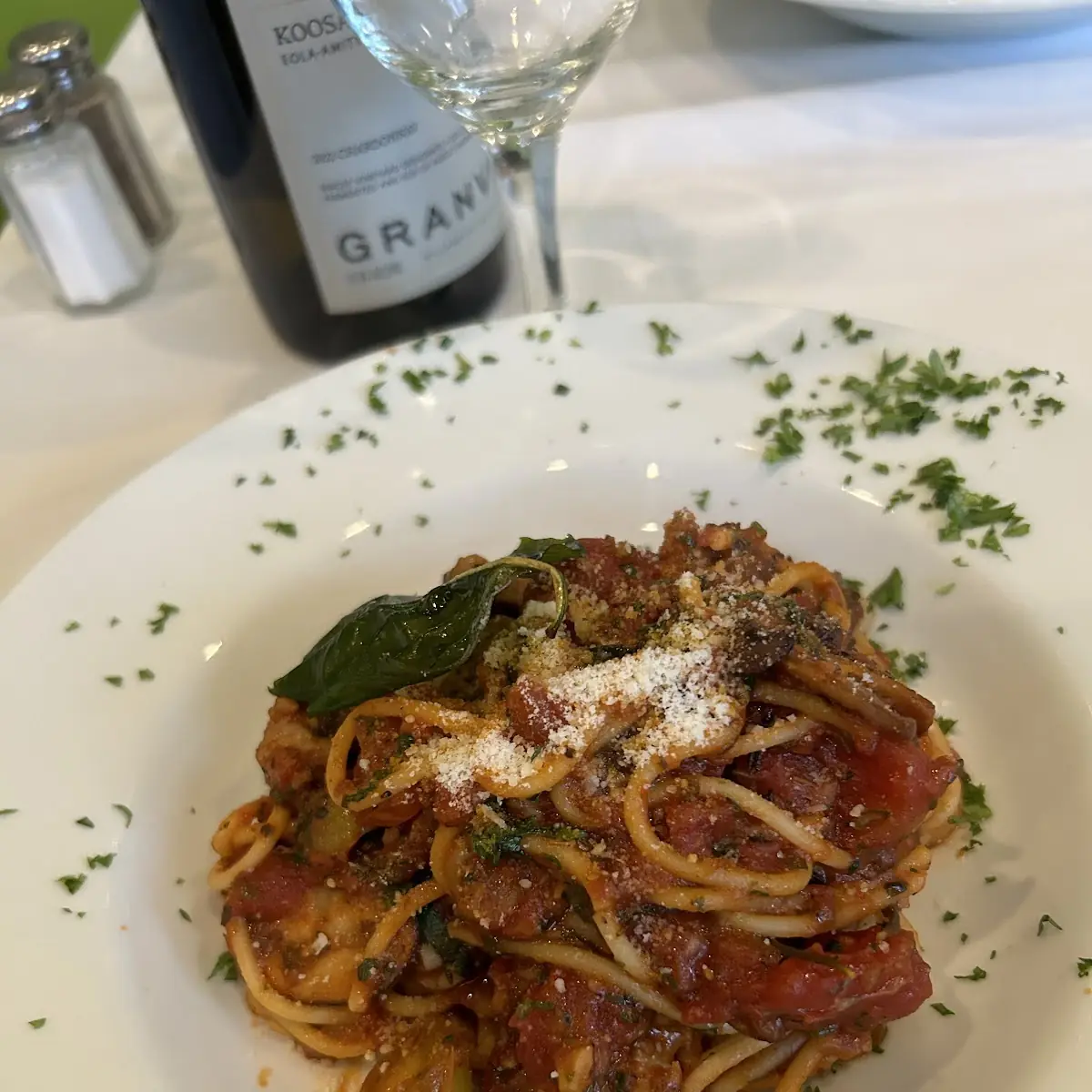 Bucatini Pomodoro with Italian Sausage