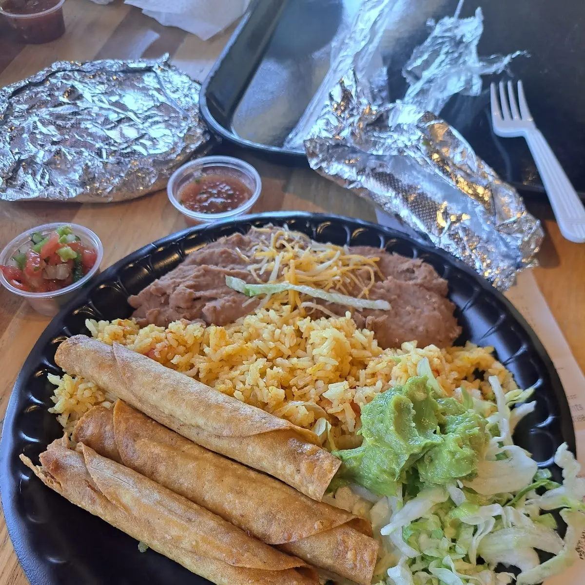 Chicken Taquitos Plate