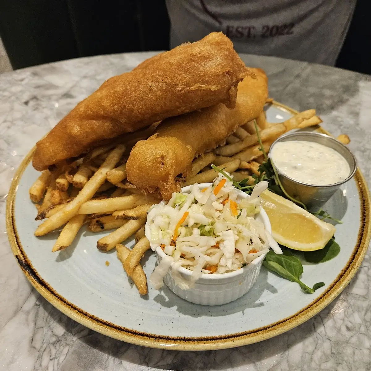 Fish & Chips, Lucky's Restaurant & Bar