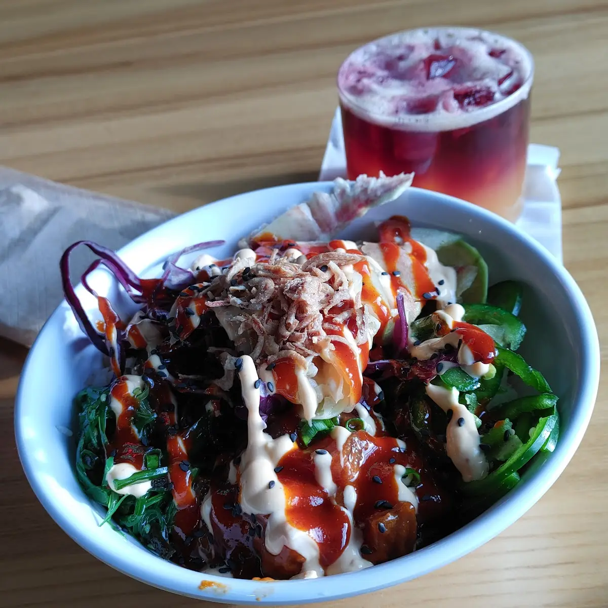 Flaming Tuna Poke Bowl