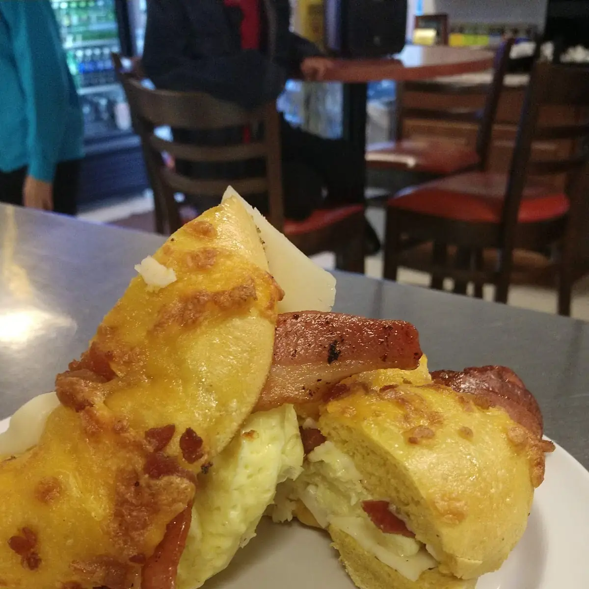 Bacon Egg and Cheese on a Bacon Egg and Cheese Bagel