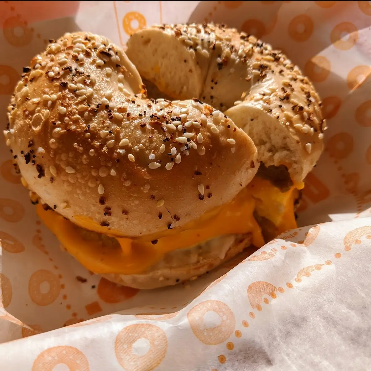 Bacon Egg and Cheese Breakfast Bagel