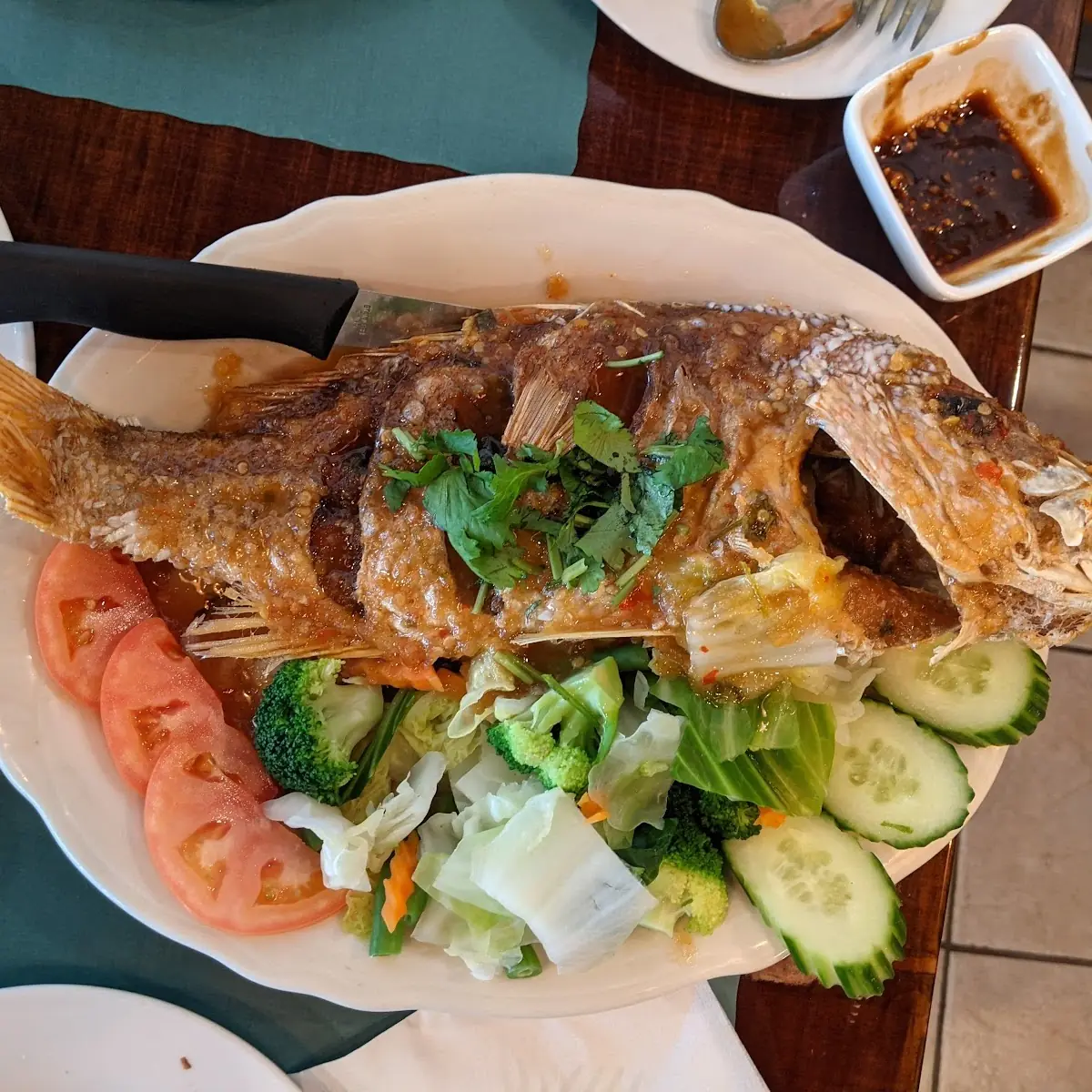Fried Red Snapper w Tamarin Sauce