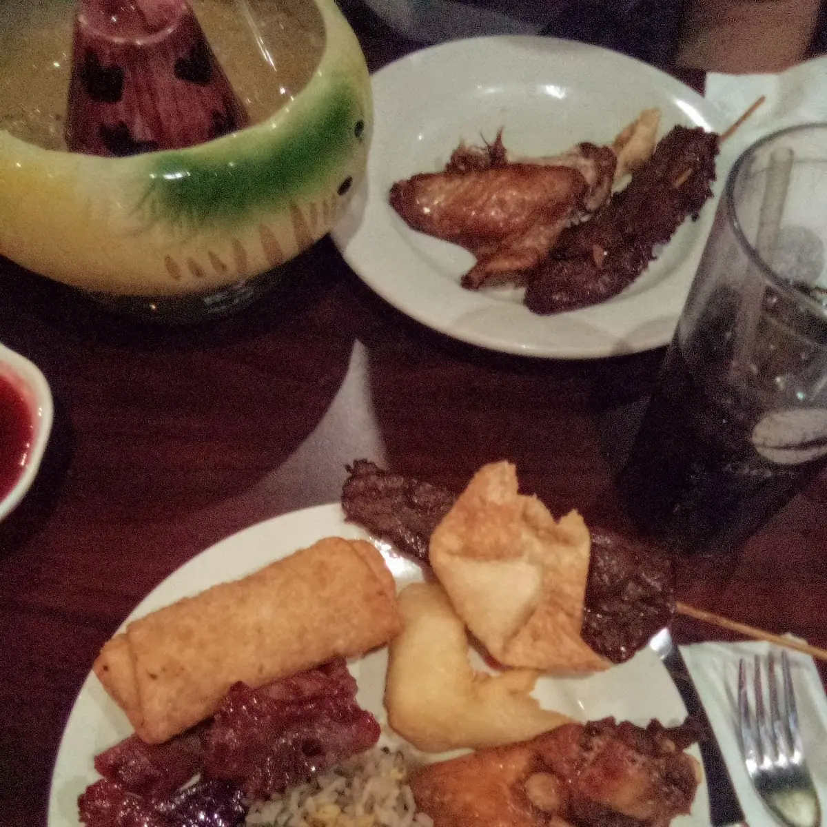 Pu Pu Plater for 2 House Fried Rice