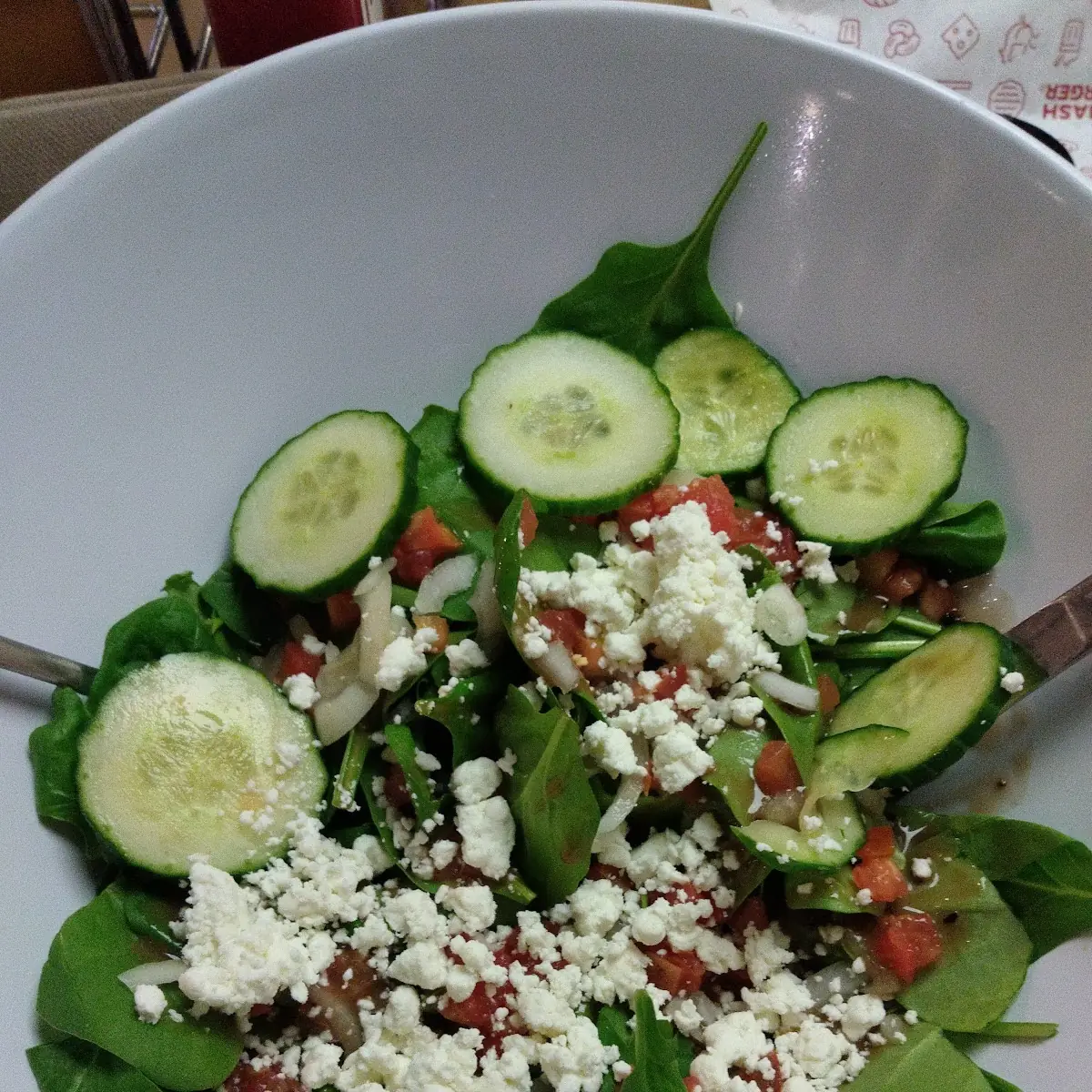 Spinach Cucumber & Goat Cheese