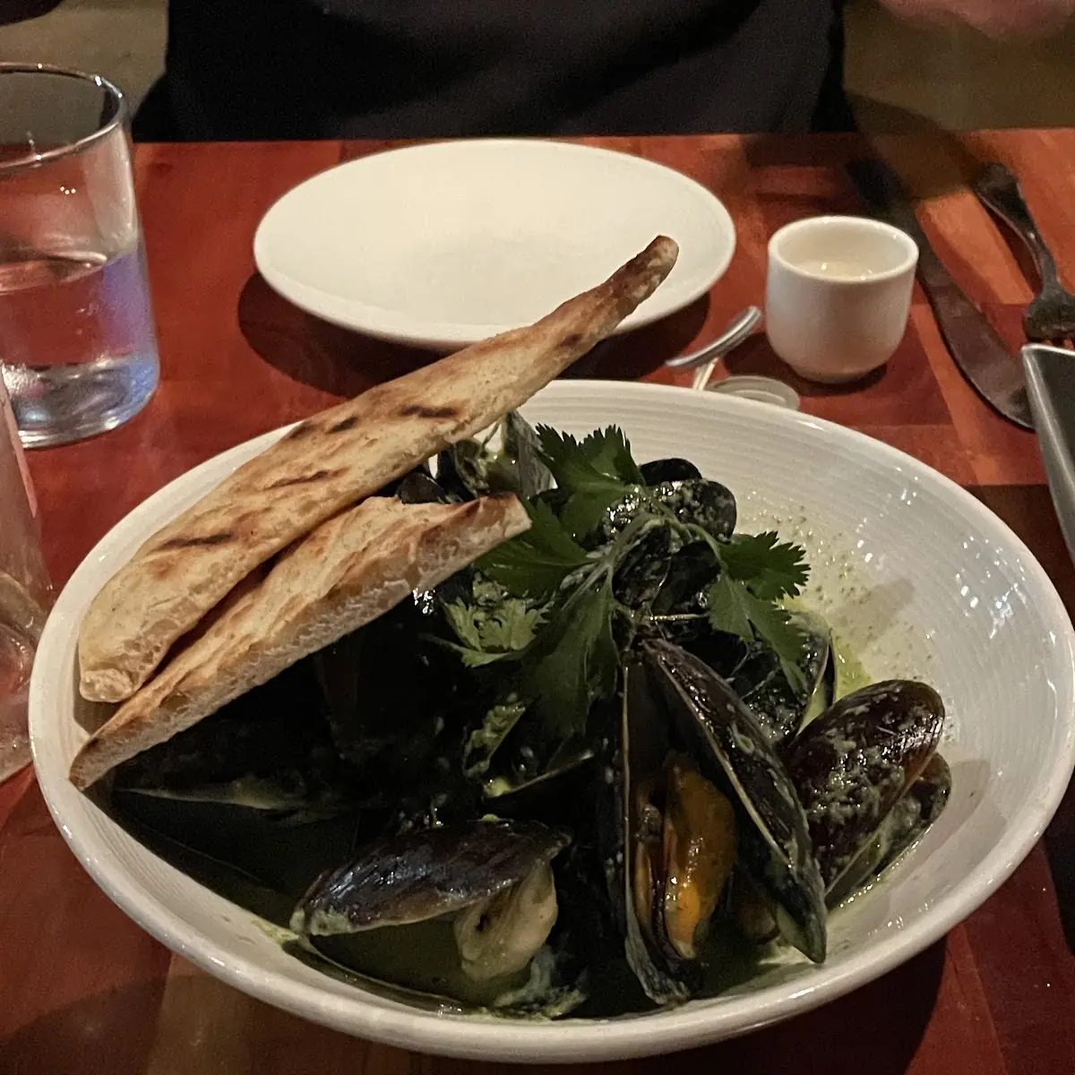 Green Curry Mussels
