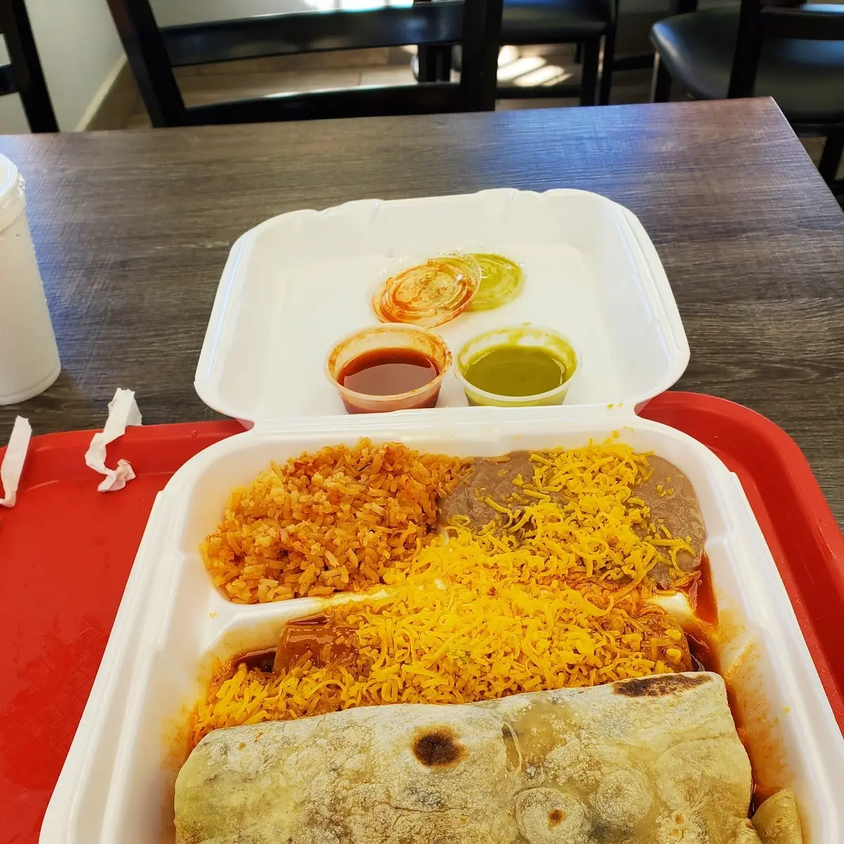 Beef Burrito Plate
