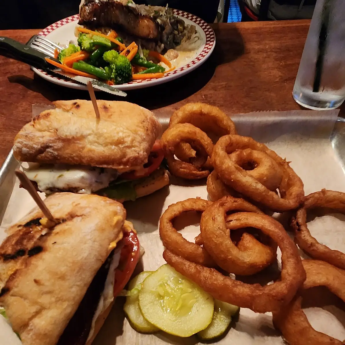 Pub Chicken and Onion Rings