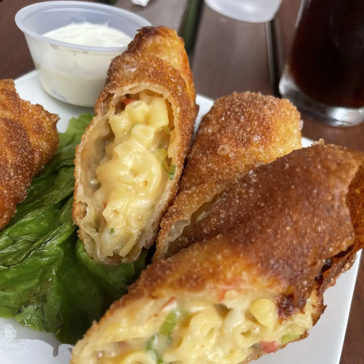Mac and Cheese Egg Rolls