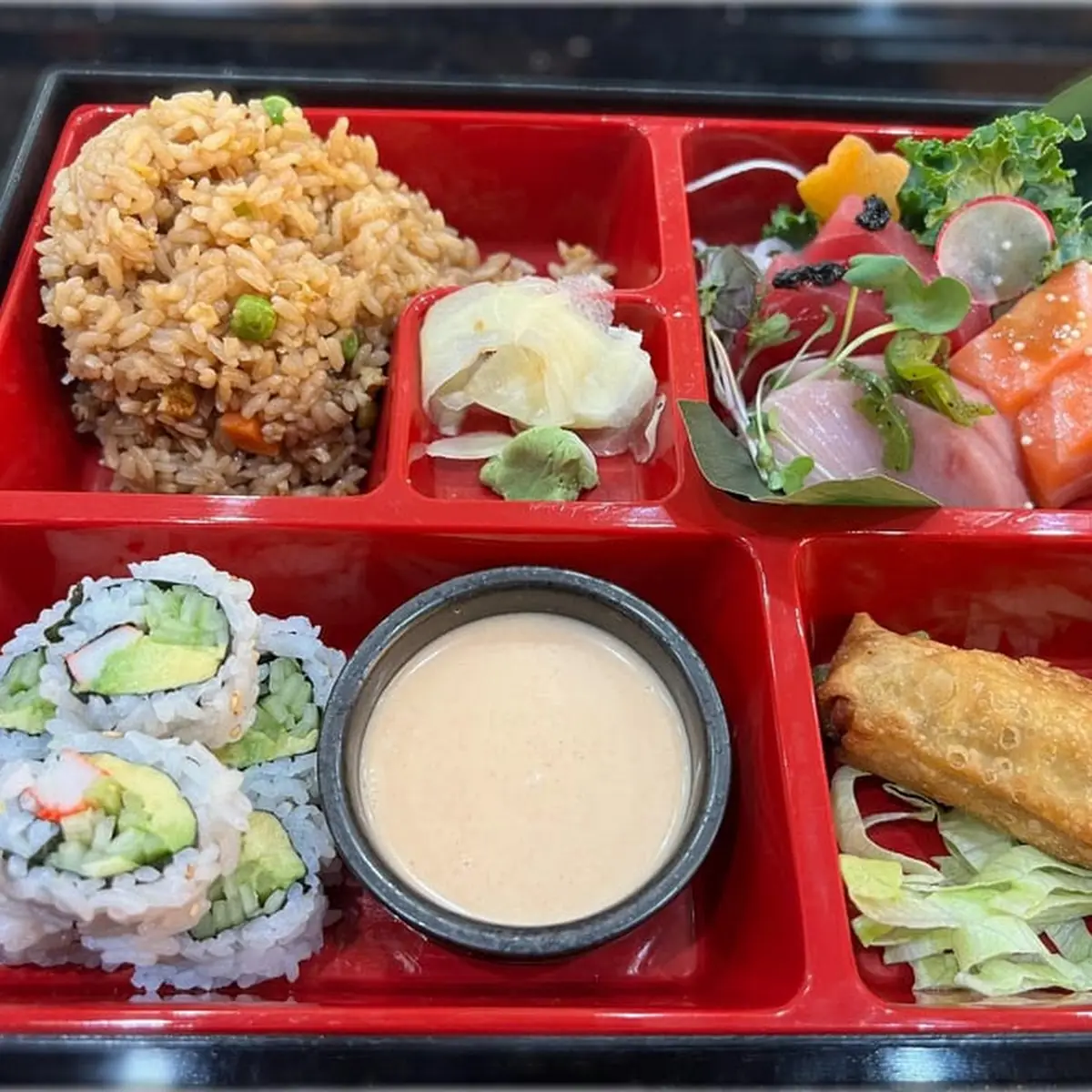 Sushi Bento Box with Rice