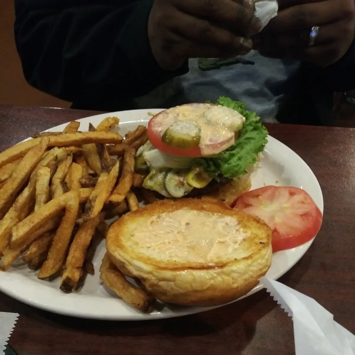 All American Cheeseburger Deluxe with Fries
