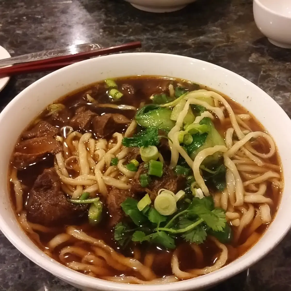 Beef Noodle Soup Knife Cut