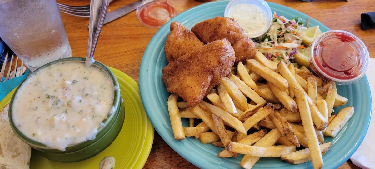 Fish N' Chips and Clam Chowder