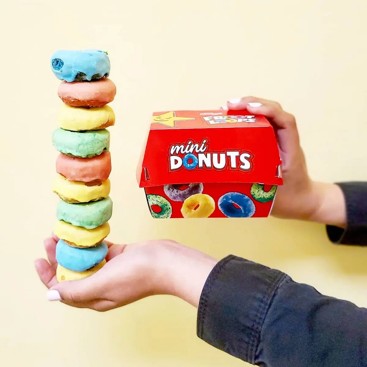 Fruit Loops Mini Donuts