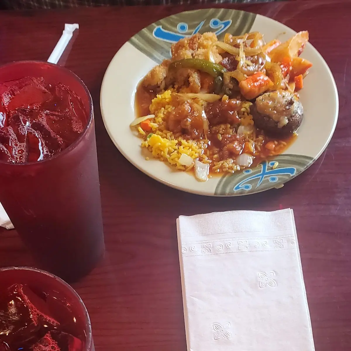 General TSO's Chicken Fried Rice Tea