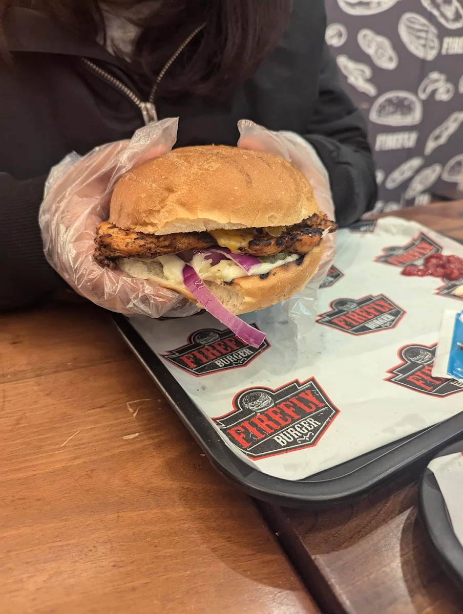 Grilled Chicken Burger, Firefly Burger Toronto