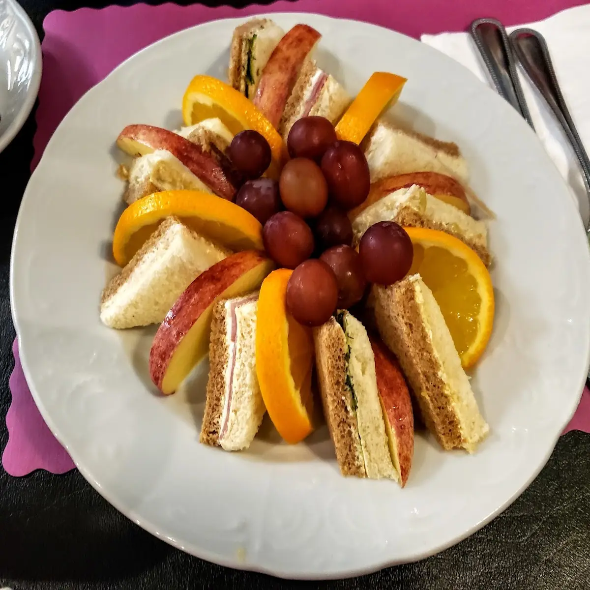 Finger Sandwich Fruit Platter