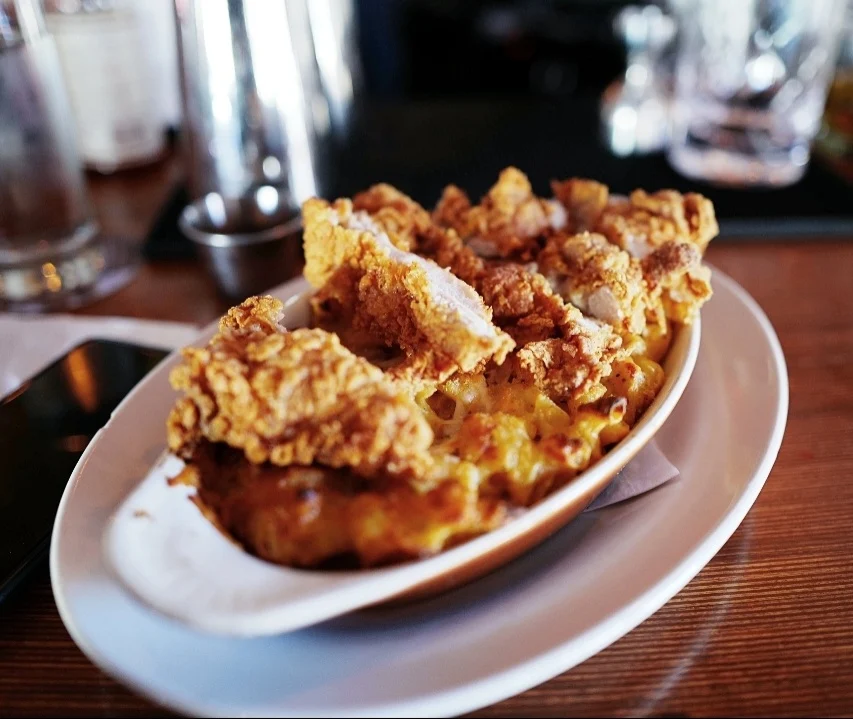 Mac N Cheese with Fried Chicken