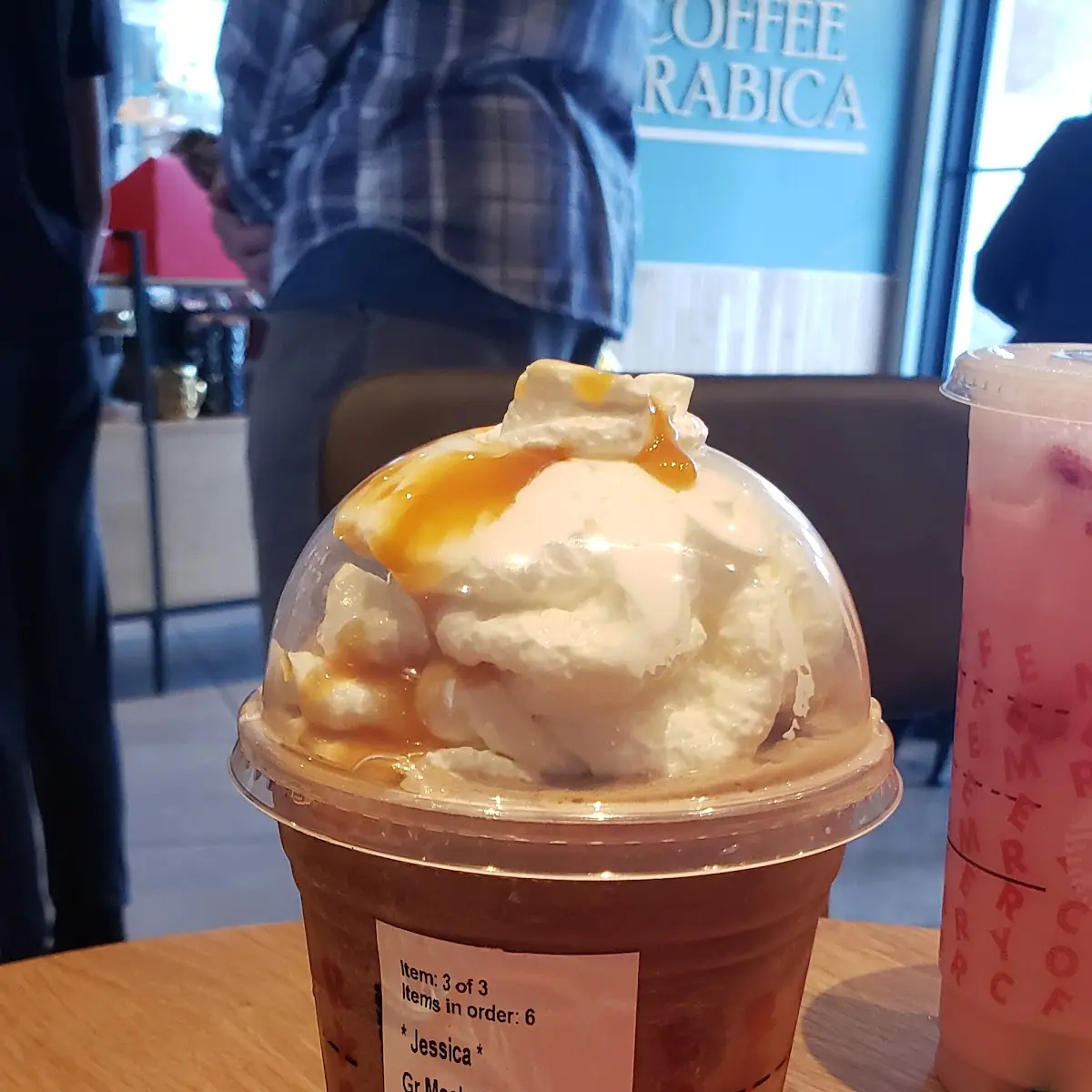 Mocha Frappe with Carmel Drizzle
