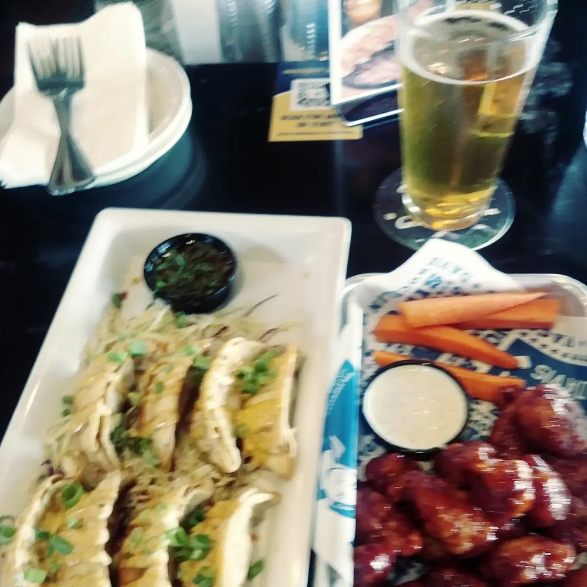 Potstickers and Chicken Nuggets