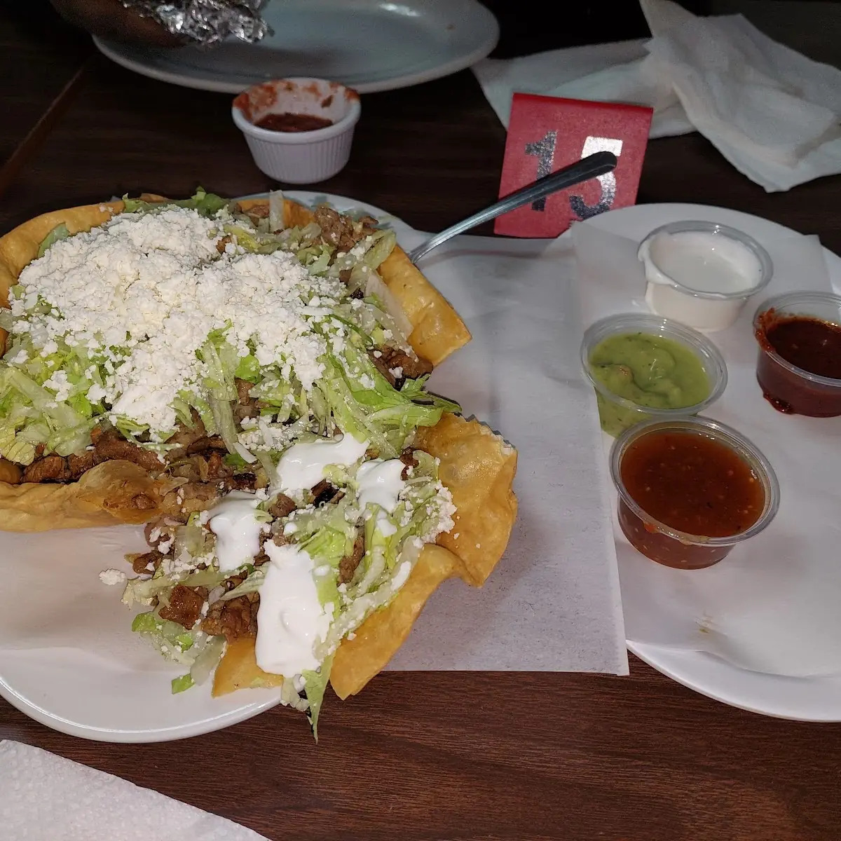Tostada &Chile Relleno Pollo Asado