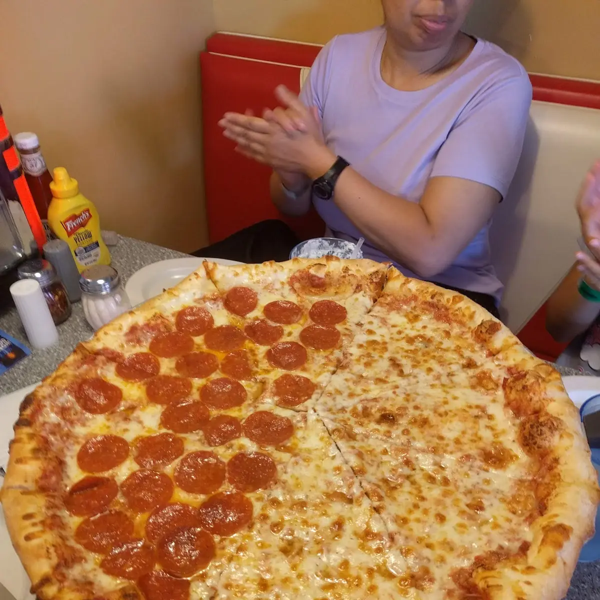 Large Half Pepperoni Cheese Pizza