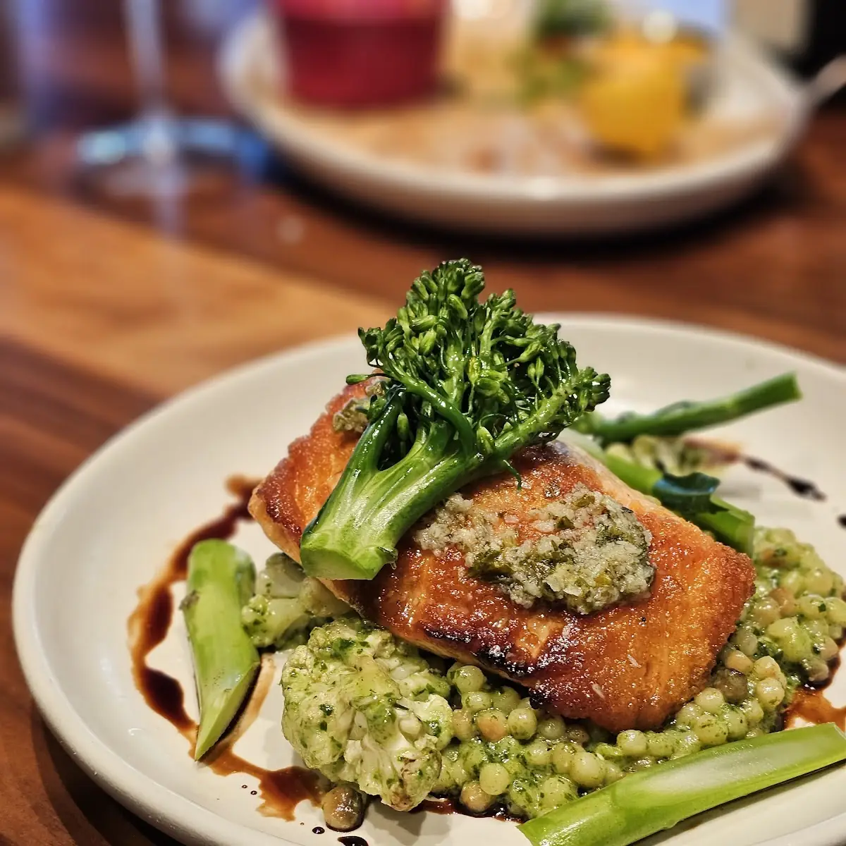 Pan Seared Salmon with Broccolini