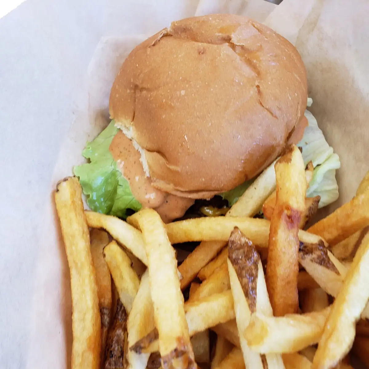 Double Cheeseburger and Fries